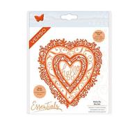Tonic Studios Die Cut and Embossing Folder - Heart with Hello Du