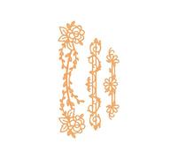Tonic Studios Filigree Flourish Trio Strip Die Set - Pack of 3 (29mm x 114mm)