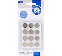 Tonic Studios Large Adhesive Magnets 15 mm - 6 Pairs (12 Pcs) - Thin, Strong & Sticky Back - for Crafts, Memory Books, Journals & Hidden Closures