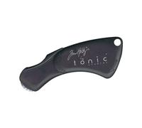 tonic studios Mini Rotary Perforator - 18mm Pinking Blade for Cutting Perforated Paper - Rolling Craft Tool for Cardstock and Scrapbooks - Small & Foldable, Black, 5 x 4 x 0.5