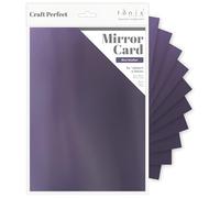 Tonic Studios MIRROR-9494E Craft Perfect Mirror Cardstock 92lb 8.5"X11" 5/Pkg-Blue Obsidian
