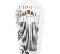 Tonic Studios Nuvo Brush-Pack of 12, Nylon, Gray