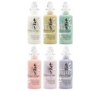 Tonic Studios Nuvo Dream Drops - Iridescent Rainbow-Finish Embellishment Drops - Six 1.3 Ounce Bottles