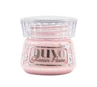 Tonic Studios Nuvo Glacier Paste - Frosted Petal 1.7 fl oz (50 ml) - Metallic Paste with Mica Flakes - for Paper, Fabric, Glass, Wood & More - Stencilling, Card Making & Crafting