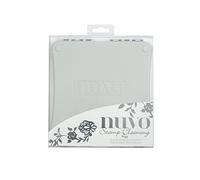 Tonic Studios Nuvo Stamp Cleaning Pad - for Rubber and Clear Stamps - with Two Bristle Mats, Magnetic Lock & Non-Slip Feet