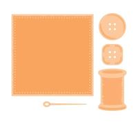 Tonic Studios Sewing Kit Patchwork Die Set, Cuts 2 Shapes up to 7.75cm x 7.75cm Size