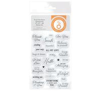 Tonic Studios Stamp Set-from The Heart Sentiments