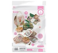 Tonic Studios Today's Treasures My Memory Book Die Set - 71 Dies for Handbag-Inspired Memory Books, Half-Cut Books, Decorative Tassels, Magnetic Lock, Ribbon-Bound Spine, Deboss Alphabet, & Sentiment