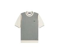 Tonic waffle knit T-shirt Fred Perry Gris M