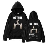 Tonidos Don Toliver Octane Hoodie 2D Printed Casual Pullover Vintage Loose Trendy Top Mens Women Hip Hop Harajuku Clothing XXS-4XL-Black||m
