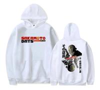 Tonidos Hoodie Sakamoto Days Harajuku Printed Long Sleeve Sweatshirts Unisex Trendy Casual Oversized Pullover Hoodie Cosplay Clothing XXS-4XL-White||l