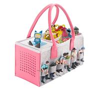Tonie Toniebox Accessories Protective Case Organiser with Figures Storage Plenty of Space Bag for Toniebox Starter Set and Tonies Figure Carry Bag (Pink)