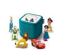tonies Toniebox 2 Bundle Incl. 6 Tonies: Disney Frozen Elsa, Disney Moana, Disney Cars Lightning McQueen, Disney Lion King Simba, Disney Encanto, Disney Toy Story 2, Tropical Teal