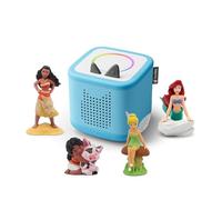 tonies Toniebox 2 Bundle Incl. 4 Tonies: Disney Moana, Disney Moana 2, Disney Tinker Bell, Disney The Little Mermaid, Sky Blue