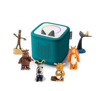 Toniebox 2 Audio Player Julia Donaldson Bundle for Kids 3+ with Stick Man, Snail and Whale, Smartest Giant in Town, Gruffalo, Zog, Highway Rat, and Gruffalo’s Child - Tropical Teal