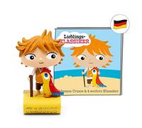 tonies Audio Figures for Toniebox, Favourite Classics - Robinson Crusoe and 4 Other Classics, Audio Play for Children from 3 Years, Playing Time Approx. 80 Minutes