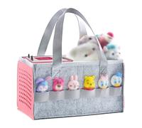 Tonies Carry Case, Carrying Case for Toniebox Starter Set and Accessories Tonies Case Travel Storage Felt Bag with Handle for Toniebox and Tonies Figurine (Light Pink)