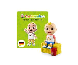 Tonies CoComelon Auditory Figure for Toniebox, go out into the world with JJ, songs for kids ages 3+, play time about 44 minutes