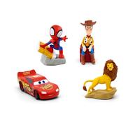 Tonies Disney Action bundle featuring Spidey, Lion King, Cars, Toy Story, for use with Toniebox