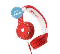 tonies Headphones, Adjustable & Foldable Children's Headphones with Volume Limiter, Over-Ear Headphones with Cable and Padded Headbands, Red