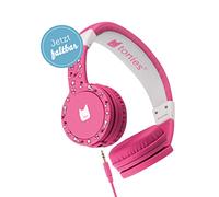 tonies Headphones, Adjustable & Foldable Children's Headphones with Volume Limiter, Over-Ear Headphones with Cable and Padded Headbands, Pink