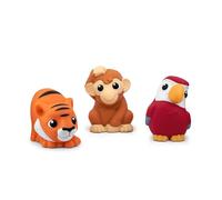 Tonies My First Jungle Set - Monkey, Parrot and Tiger Soft and Squeezable Audio Toy Figurines