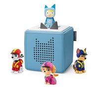 tonies PAW Patrol Jungle Pups Blue Toniebox Bundle incl. 1 Creative Tonie and 3 Tonie Characters, Jungle Pups Chase, Jungle Pups Marshall, Jungle Pups Skye