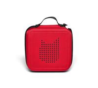 tonies Red Transport Bag for Storing up to 20 Tonies - Lightweight, Washable, Zipper, 17.5 x 17.5 cm
