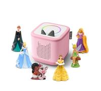 tonies Toniebox 2 Bundle Incl. 6 Tonies: Disney Frozen Anna, Disney Moana 2, Tinkerbell, Cinderella, Tangled, Beauty & the Beast, Cloud Pink