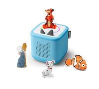 tonies Toniebox 2 Bundle Including 4 Disney Tiggers, 101 Dalmatians, Ratatouli, Nemo, Sky Blue, Audio Player for Audiobooks, Songs, Fall asleep and Tonieplay for Children
