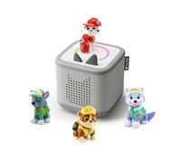 tonies Toniebox 2 Bundle Including 4 Paw Patrol Rubble, Rocky, Marshall, Everest, Moon Grey, Audio Player for Audiobooks, Songs, Fall asleep and Tonieplay for Children