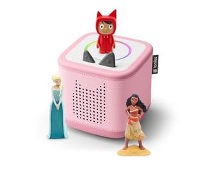 tonies Toniebox 2 Pack Story Box for Children 1 to 9 Years, Sturdy & Easy to Use, with Moana, Elsa, Pink