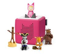 tonies Toniebox Julia Donaldson Bundle including 1 Creative & 4 tonies - Gruffalo, Gruffalos Child, Stick Man & Highway Rat, Pink