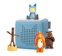 tonies Toniebox Starter Set Bundle Incl. 1 Creative 3 Characters: The Gruffalo, Stick Man, and Zog, Audiobooks and Music Player Speaker for Kids, Screenfree Wireless Speaker, Light Blue