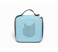 tonies Transporter audio figures, transport bag with zip for up to 20, suitable for Toniebox in light blue, 17.5 x 17.5 cm