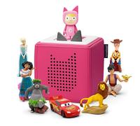 tonies Ultimate Disney and Pixar Pink Toniebox Starter Set Bundle with 7 Characters - Frozen, Encanto, Jungle Book, Aladdin, Lion King, Cars, Toy Story