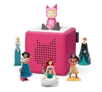 tonies Ultimate Pink Toniebox Disney Bundle including 1 creative & 5 characters Disney Princess- Moana, Little Mermaid, Encanto - Mirabel, Frozen - Elsa, Anna