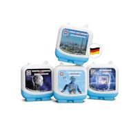 tonies What is a set of 4 x Clever Toniebox, knowledge playground for children from 6 years, playing time approx. 70 minutes