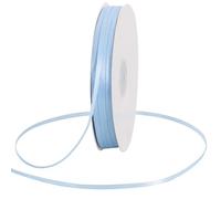 TONIFUL 1/8 Inch x 200 Yards Light Blue Thin Solid Satin Ribbon Giant Spool Double Face Ribbons for Crafts Hanging Tags Invitation Card Balloons Bouquet Hair Gift Wrapping Party Decoration