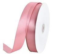 TONIFUL 1 Inch x 100yds Rose Gold Satin Ribbon, Thin Solid Color Satin Ribbon for Gift Wrapping, Crafts, Hair Bows Making, Wedding Party Decoration, Invitation Cards, Floral Bouquets, Christmas