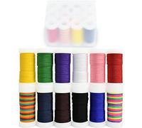 TONIFUL 12 Color 0.8mm Colored Set Satin Cord Silky Nylon Rattail Cord 240yds Colorful Nylon Beading String for Braided Necklace Macrame Friendship Bracelet Chinese Knotting Jewelry Making