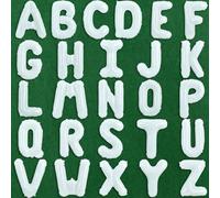 TONIFUL 16 Inch Letter Balloons 52 Pieces White Letter A-Z Balloons,Custom Phrase Mylar Foil Alphabet Letter DIY Personalized Phrase Banner for Birthday Anniversary Celebration Graduation Party