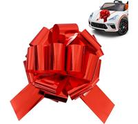 TONIFUL 16 Inch Red Large Bow Giant Big Pull Bow for Car, Bikes, Table, Big Toys, Applicants, Front Door Decor, Gift Wrapping, Christmas Tree & Party Decoration