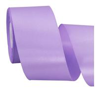 TONIFUL 2 Inch x 25 Yards Wide Light Purple Satin Ribbon Solid Fabric Ribbon for Gift Wrapping Crafts Chair Sash Eternal Flower Invitation Cards Hair Bows Sewing Party Wedding Decoration