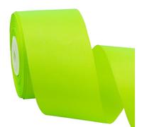 TONIFUL 2 Inch x 25 Yards Wide Lime Green Satin Ribbon Solid Fluorescent Green Fabric Ribbon for Gift Wrapping Crafts Chair Sash Eternal Flower Hair Bows Sewing Party Wedding Decoration