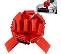 TONIFUL 20 Inch Red Large Bow Giant Big Pull Bow for Car, Bikes, Table, Big Toys, Applicants, Front Door Decor, Gift Wrapping, Christmas Tree & Party Decoration