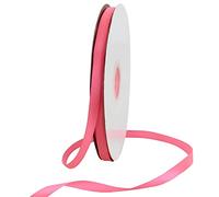 TONIFUL 3/8 in x 100yds Passion Pink Hot Pink Satin Ribbon Thin Solid Fabric Ribbons Roll for Gift Wrapping Invitation Floral Hair Craft Sewing Party Wedding Decoration Valentine's Day Bouquet