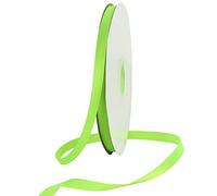 TONIFUL 3/8 Inch x 100yds Fluorescent Apple Green Satin Ribbon Thin Solid Fabric Ribbons Roll for Gift Wrapping Invitation Floral Hair Balloons Craft Sewing Party Wedding Decoration Valentine's Day