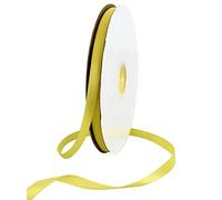 TONIFUL 3/8 Inch x 100yds Lemon Light Yellow Satin Ribbon Thin Solid Fabric Ribbons Roll for Gift Wrapping Invitation Floral Hair Balloons Craft Sewing Party Wedding Decoration Valentine's Day Bouquet