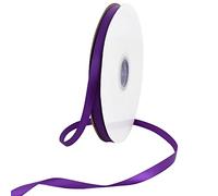 TONIFUL 3/8 Inch x 100yds Purple Satin Ribbon Thin Solid Fabric Ribbons Roll for Gift Wrapping Invitation Floral Hair Balloons Craft Sewing Party Wedding Popsicles Decoration Valentine's Day Bouquet